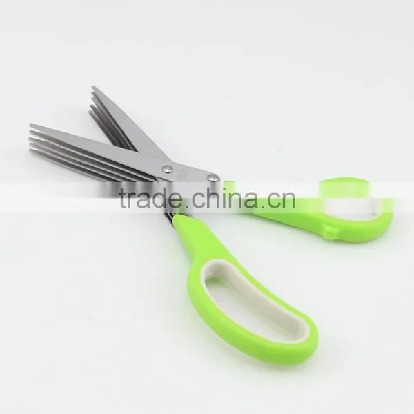 Multipurpose Kitchen Utensil Five Blades Scissors Culinary Herb Shears photo-5