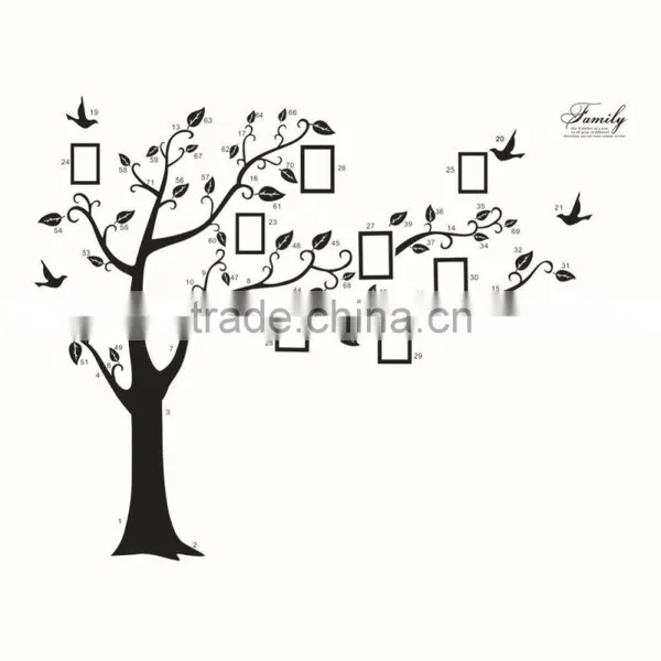 Fashion Decorative DIY Wall Sticker Memory Tree Photos Sitting Room Wall Stickers TV Setting Post photo-6