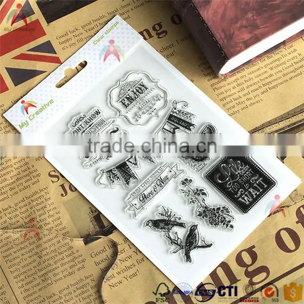 2017 Hangzhou Yiwu Hot Wholesale Postage Stamp Set Clear Stamp for Scrapbooking photo-2