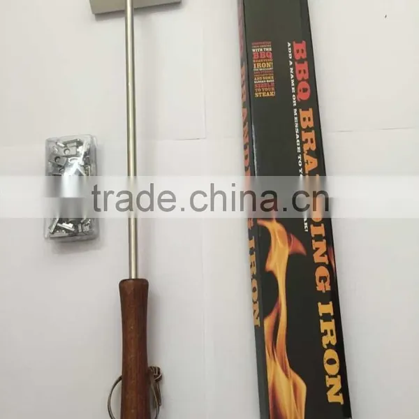 UCHOME DIY Barbecue Tools Branding Iron Stamp With Changeable Letters BBQ Branding Iron photo-6