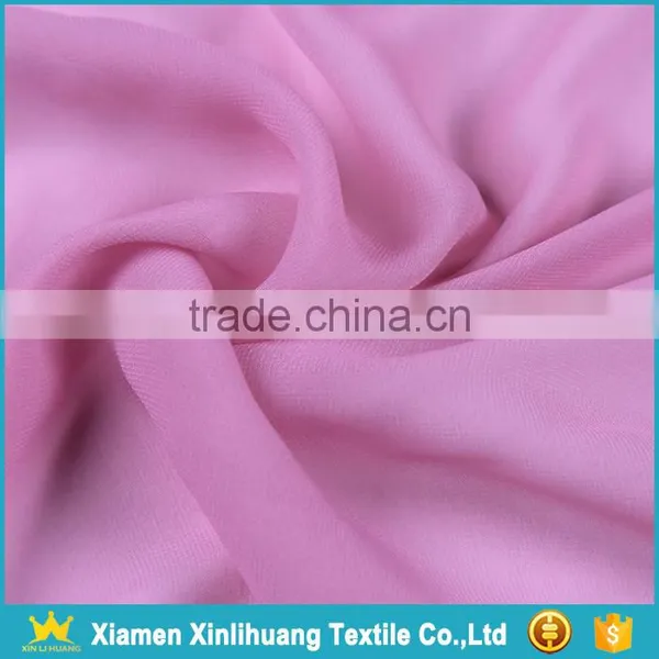 Wholesale High Quality Beautiful Multi Color 100% Pure Polyester Plain Chiffon Fabric for Dresses photo-4