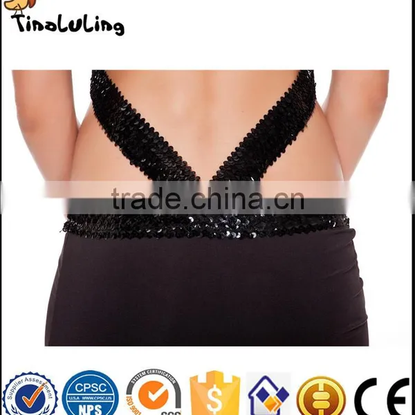 Latest Women Party Dress Black Sexy Lace Backless Mermaid Short Dress Lingerie Manufactuer photo-5