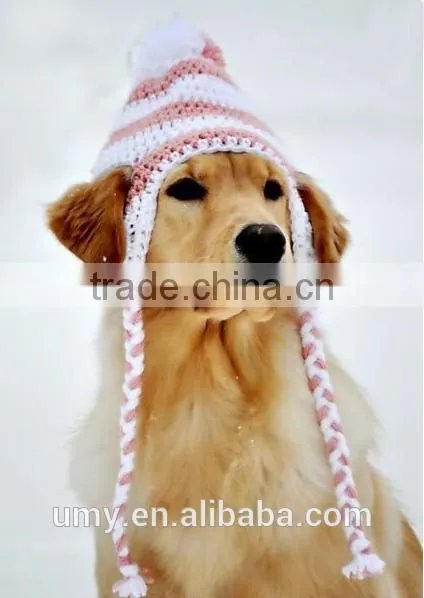 Ponpon Muffler Knit Pet Clothes For Dog Hat Dog Product photo-4