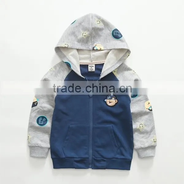 Zm40669b Plain European Design Children New Color Matching Coat photo-2