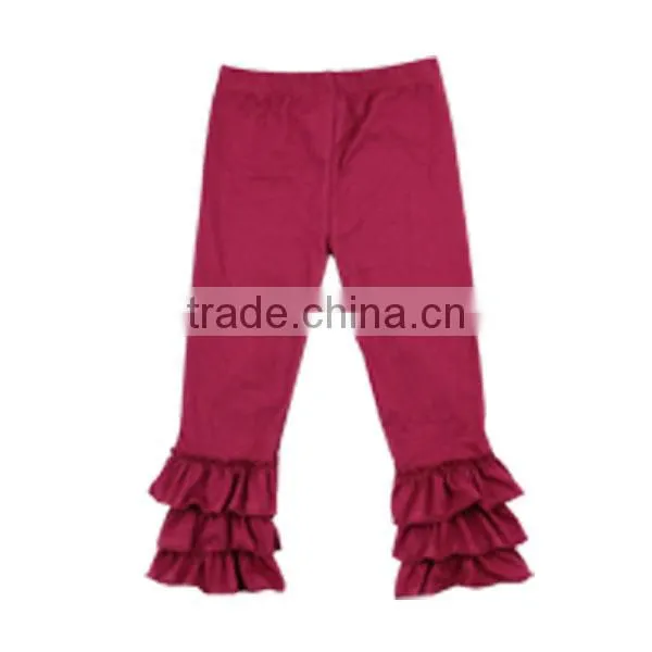 2017 New Style Cotton Hot Kid's Ruffle Pants Leggings Children Christmas Leggings photo-4