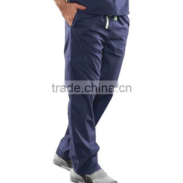 Unisex Multi Pockets Nurse Scrub Pant photo-2