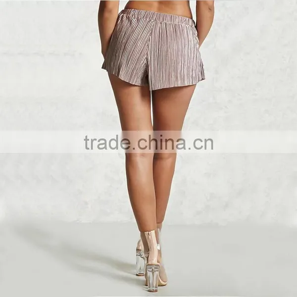 Hot 18 Girls Japanese Girl Sexy Shorts Satin Accordion Pleated Board Shorts photo-4