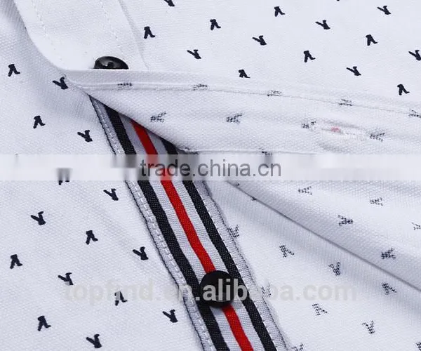 Hot Sale Polyester Cotton Special Placket Custom Full-size Printed Man T-shirt photo-5