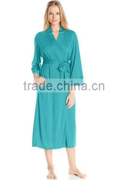 High Quality Modal Long Elegant Cotton Sap Bath Robe photo-5