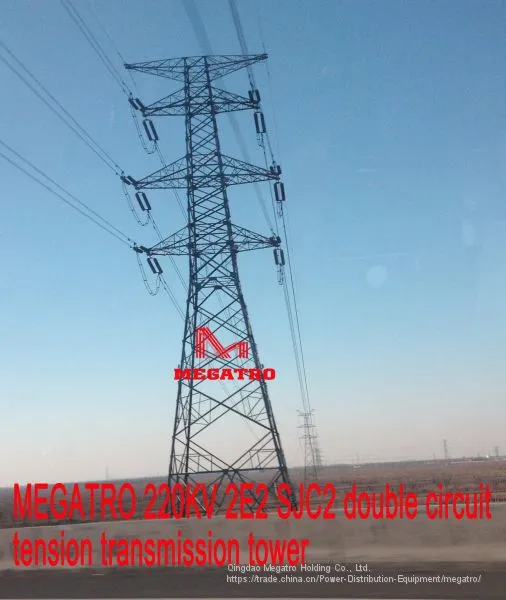 MEGATRO 220KV 2E2 SJC2 Double Circuit Tension Transmission Tower This Photo Refers to Our 220KV 2E2 SJC2 Double Circuit