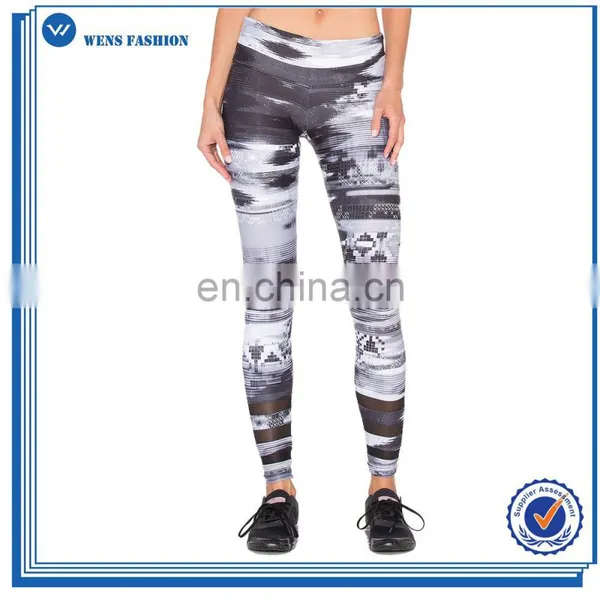 Custom Design Casual Yoga Wear Sex Compression Pants Women Printed Fitness Leggings photo-2