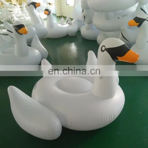 Custom Animal Water PVC Inflatable Floating Swan Toys For Swimming Pool photo-2