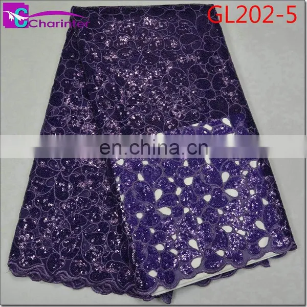 Latest Sale Well African Fashion Organza Lace Fabrics GL202 photo-6