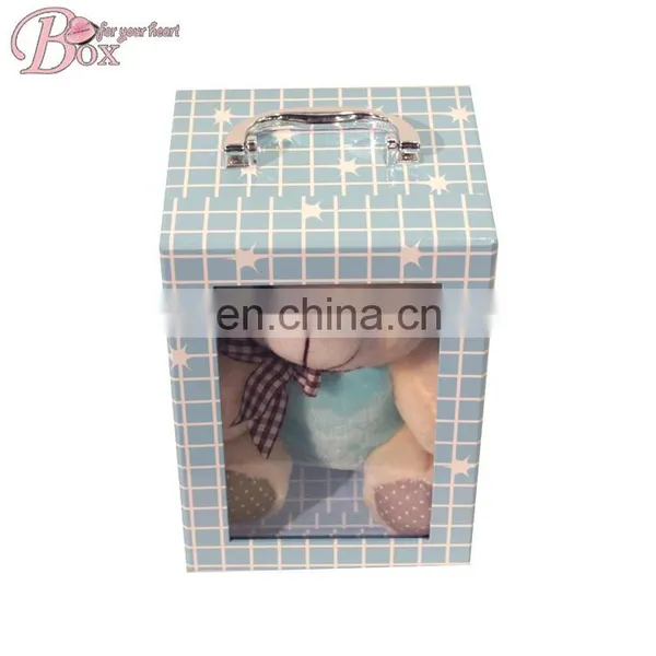 Customized HIgh Quality PVC Window Metal Lock Cardboard Suitcase Box photo-3