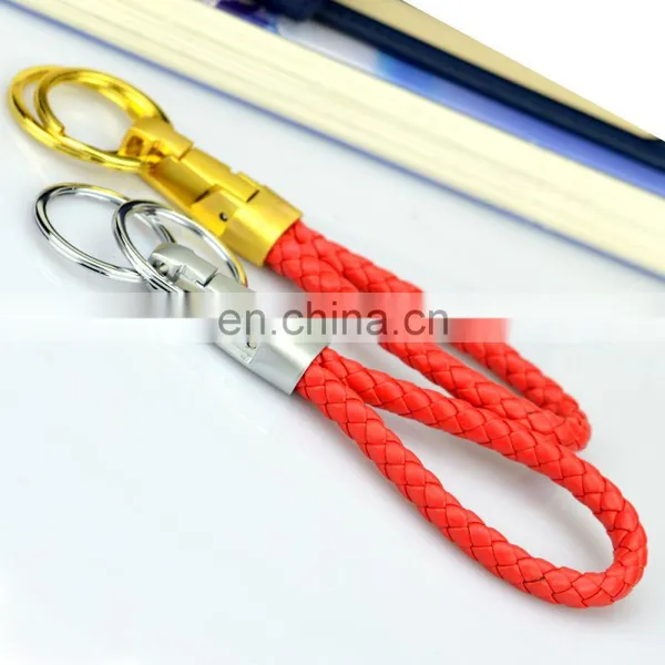 Hot Sale pu Woven Wristband Key Chain/keychain photo-5