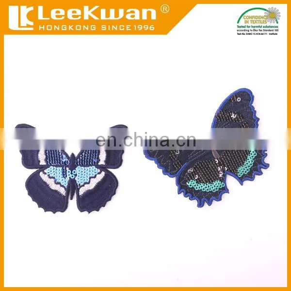 Butterfly Design Embroidery Patches, Full Color Sequin Patch photo-6
