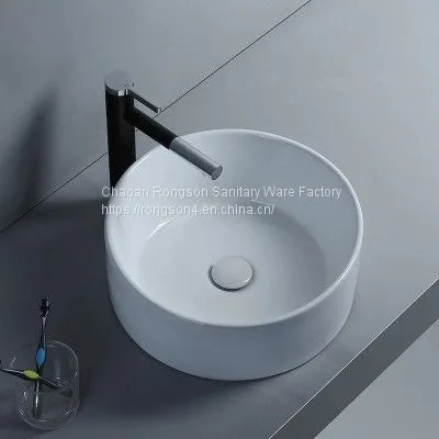 China Sanitary Ware Bathroom Tabletop Big Size New Design A Grade Ceramic Wash Face Basin Sink for Hotel photo-2