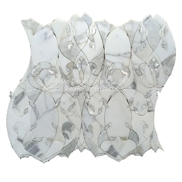 Hot Selling Marble Mosaic Waterjet Cut Mosaic for Bathroom photo-4