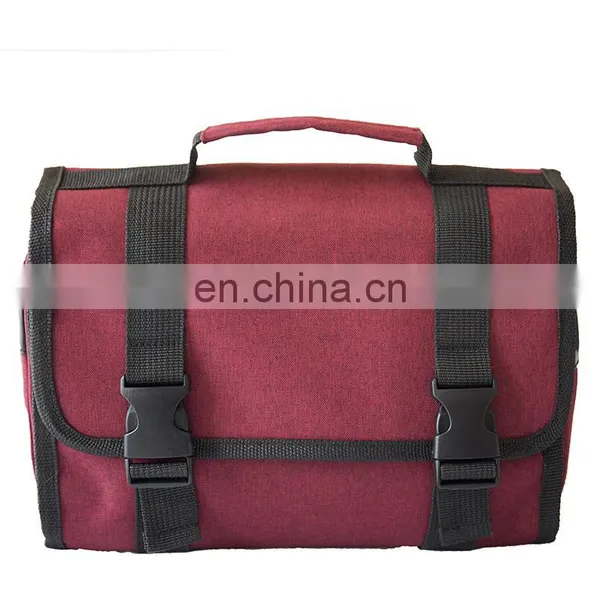 Fashion Men Folding Roll Toiletry Bag Hanging Storage Organizer Washing Travel Bag With Hook photo-4