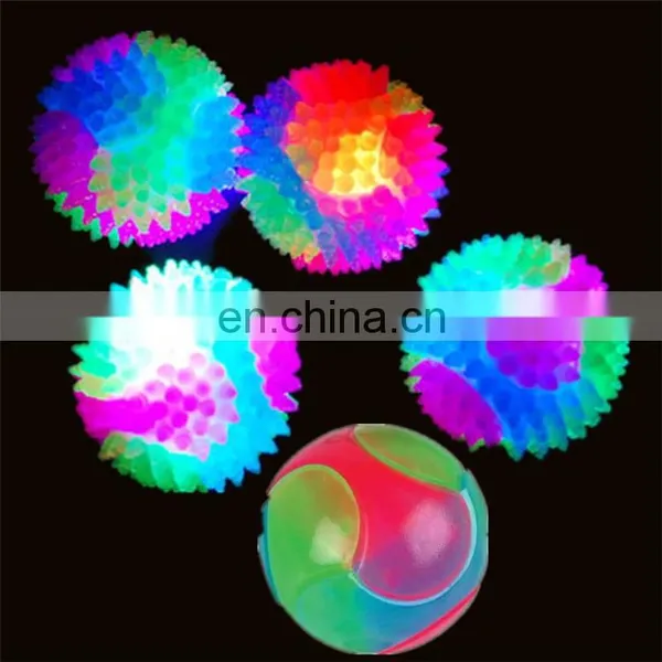 Elastic Ball Glow in The Dark Light Up Dog Toy Balls Flashing Bouncing photo-3