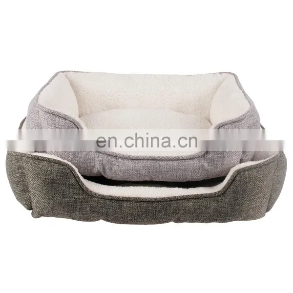 Wholesale Washable High Quality Custom Insert Designer Luxury Large Big Bunk Doggie Bedding Pet Dog Bed For Dog Pet photo-3