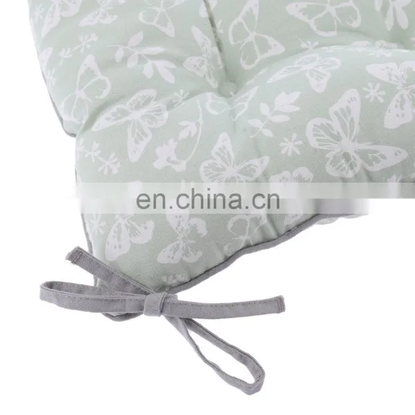 Square Recycle Seat Cushion Printed Chair Pads With Ties for Outdoor/Indoor photo-4