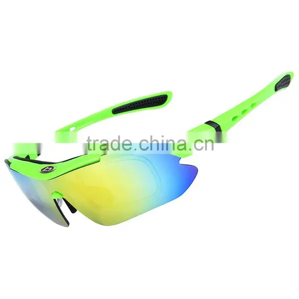 YUANJIU Polarized Anti-UV Cycling Running Sports Sunglasses With 5 Exchangeable Lenses photo-3