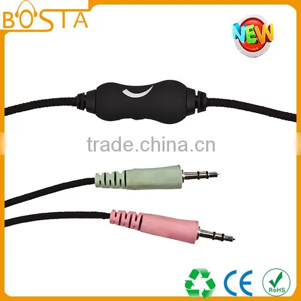 Best Quality Rubber Finish PU Leather Noise Isolation Computer Headphone With Mic photo-6