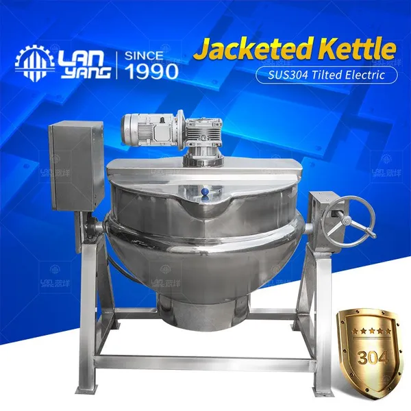 Tilting Gas Heating Jacketed Pot/Liquefied Gas Stirring Pot/Small Wok/Natural Gas Cooking Pot photo-2