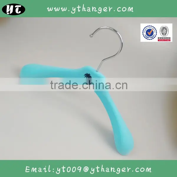 HA7008 Cute Flocked Plastic Hanger Velvet Baby Dress Coat Hanger Supplier's Choice photo-3