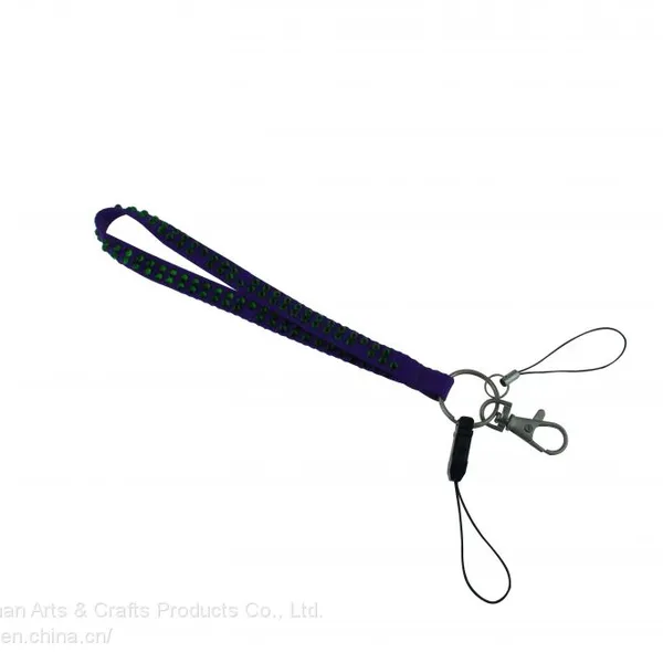 Color Mobile Phone Lanyard Jacquard Technology Logo Lanyard Metal Accessories