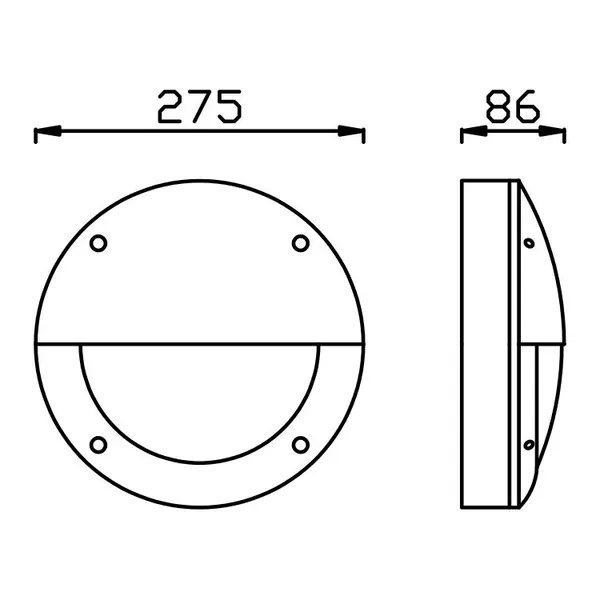 Round Bulkhead Wall Light DLWW-LED-034 photo-5