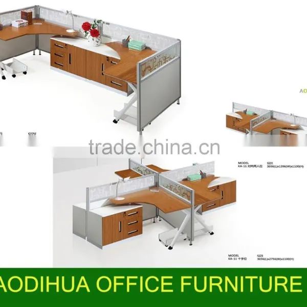 Office Workstation/modern Wood 2 Seater Workstation/Office Workstation Partition KA-11