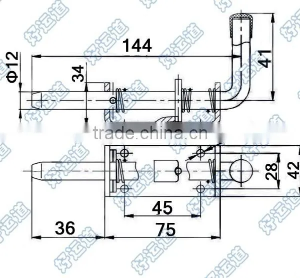 02419 Spring Latches,spring Loaded Bolts for Truck Body Parts photo-2