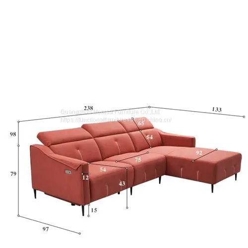 Italian Minimalist Living Room Combination Fabric Sofa Three-Seat High-Quality L-Shaped Cotton And Linen Chaise Longue Sofa photo-5