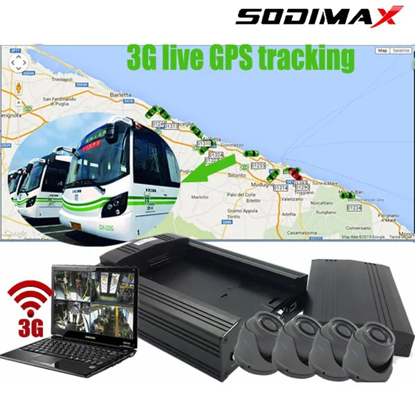 H.264 Full D1 Camera 8 Channel Car Mobile DVR 720P AHD Camera 8CH HDD MDVR photo-4