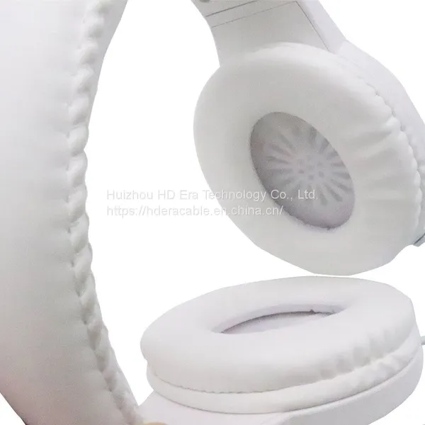 Hdera 3.5mm Language Lab Headset Headphone White Wired Headphones Noise Cancelling Headphones HD806 photo-3