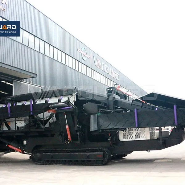 Round Vibrating Screen Crawler Type Mobile Gyratory Vibrating Screening Plant For Sale photo-4