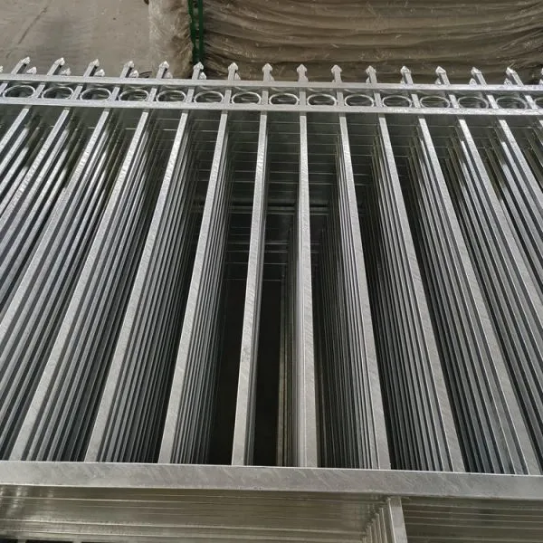Wholesale 6ftx8ft Garden Black Metal Fences Anti Rust Galvanized Steel Fence photo-4
