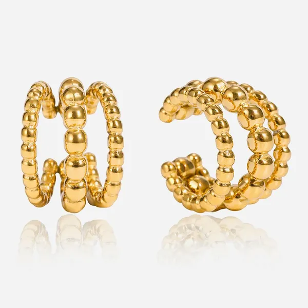 Trendy Water Drop Vacuum Earrings in High-Quality Stainless Steel photo-2
