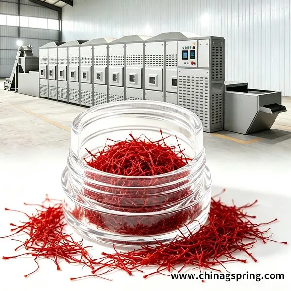 Low Temperature Microwave Dryer for Saffron Color Protection Drying Equipment