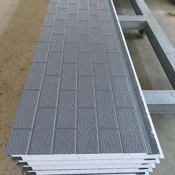 Rock Wool Filled Metal Sandwich Panel 50mm Thickness for Exterior Wall Soundproof Construction