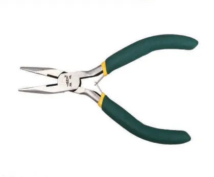 Mini Straight Long Needle Nose Pliers, High Carbon Steel Precision Mini Pliers for Narrow Space Micro Operation