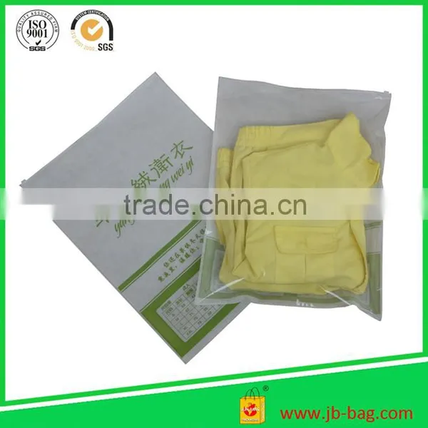 pp Nonwoven/CPP Garment ZIP LOCK Bags RECLOSABLE Plastic Small Baggies Pop photo-5