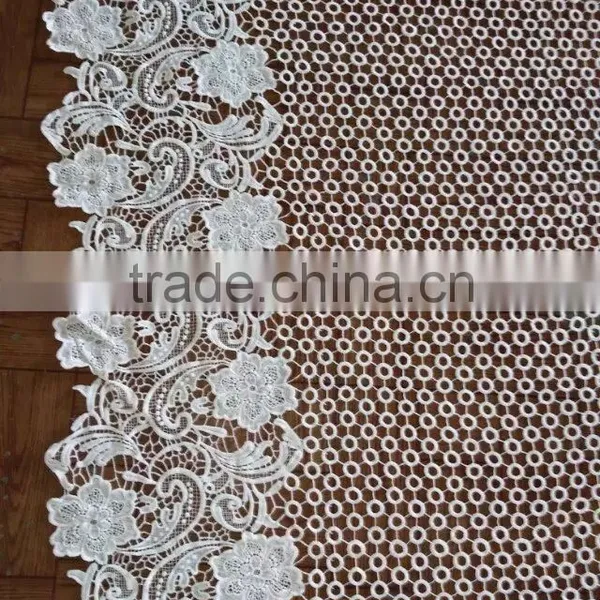 Embroidery Lace Fabric Milk Silk Water Soluble Full Lace for Garment Accessory photo-5
