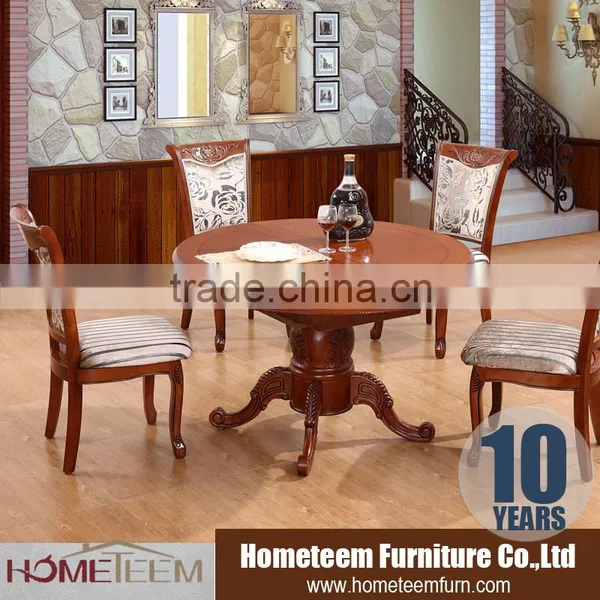 Oval Shape Suar Wood Top Solid Wood Table photo-2