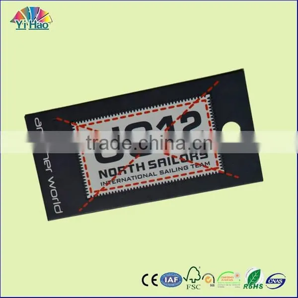 Wholesales Print Black Clothing Tag for Brand Clothing Tag or Garment Tag photo-2