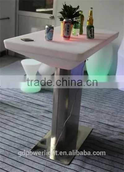 PE Plastic Big Bar Table With LED Light and Remote 120110E photo-5