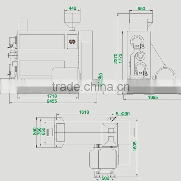 7 Ton per Hour ,Double Roller Rice Polisher,silky Machine photo-2