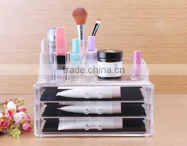 C42 ANPHY Large Makeup Box Jewelry Organizer Crystal Drawers photo-3